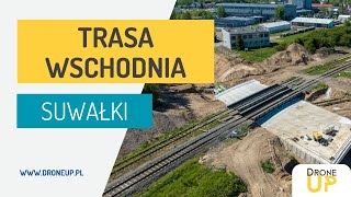 Trasa wschodnia Suwałki z lotu ptaka  odcinek SejneńskaWylotowa maj 2024 [upl. by Atika]