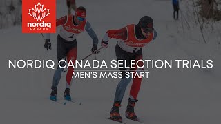 Nordiq Canada Selection Trials Mens 20k Mass Start [upl. by Lydnek]