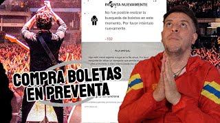 RECOMENDACIONES para comprar boletas en PREVENTA para un concierto [upl. by Roer]