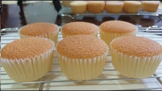 SOFT CHIFFON CUPCAKE RECIPE  HOW TO MAKE CHIFFON CUPCAKE [upl. by Lletnohs]