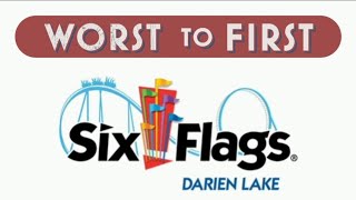 Worst to First Darien Lake Coasters Ranked 2024 [upl. by Naerad]