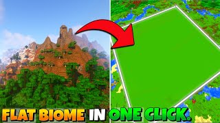 3 SECRET COMMAND IN MINECRAFT🔥  Change any Biome into Flat Plain in 1 Click [upl. by Bick412]