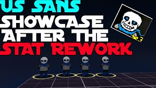 UnderSwap Sans Showcase After The Stat Rework Alternative Universes Tower Defense [upl. by Akirrehs]