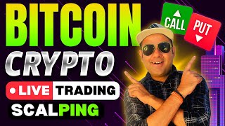 🔴BTC Live  Bitcoin Live Trading In Hindi  Crypto Trading  10 Oct cryptotrading bitcointrading [upl. by Fitting167]