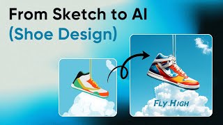 Turn a Rough Sketch into a Realistic Shoe Design using Ideate AI [upl. by Landy]