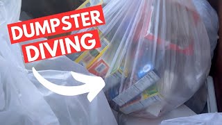 DUMPSTER DIVING  DIY BLESSING BAGS FOR THOSE IN NEED  MASSIVE FOOD HAUL FROM CVS  WALGREENS [upl. by Lezah775]