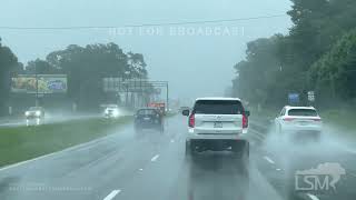 08072024 Myrtle Beach SC  Debby Closes Businesses  Winds amp Heavy Rain [upl. by Jecho555]