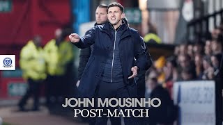 John Mousinho postmatch  Cambridge United 00 Pompey [upl. by Pilihp]