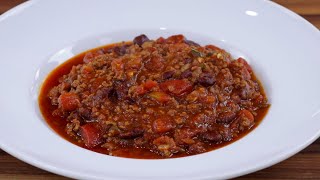 CHILI CON CARNE  RECETA TEX MEX [upl. by Yrtua802]