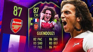 FIFA 19 FUTURE STARS GUENDOUZI REVIEW  GUENDOUZI 87 PLAYER REVIEW  FIFA 19 ULTIMATE TEAM [upl. by Clein]