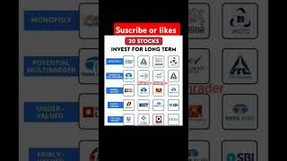 top 20 stocks for longterm investment stockmarket ytshorts sebi nifty sensex [upl. by Yance833]