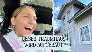 Der Aufbau unseres Schwedenhauses 😍  Hausbau Eksjöhus [upl. by Nima310]