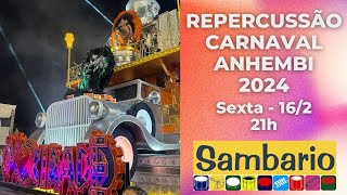 LIVE SAMBARIO  REPERCUSSÃO ANHEMBI 2024 [upl. by Maltzman]