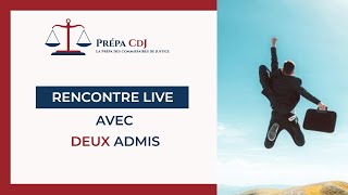 Rencontre live CdJ 2022 avec 2 admis à la formation de commissaire de justice [upl. by Obie]