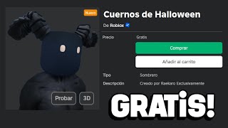 😍NUEVOS CUERNOS DE HALLOWEEN GRATIS EN ROBLOX😍 [upl. by Joliet831]