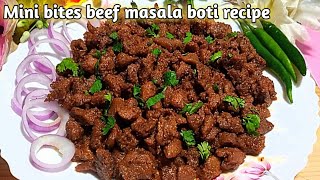 Mini bites beef masala Boti Easy amp quick Beef chatkhara boti recipe  AyezaSKkitchen456 [upl. by Dis]