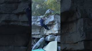 V1 at the gunks bouldering climbing rockclimbinggym [upl. by Goldenberg]