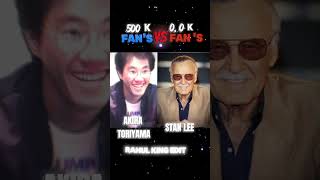 AKIRA TORIYAMA VS STAN LEE FANS FOLLOWING EDIT 😎😎  marvel 4k stanlee akiratoriyama shorts [upl. by Aerdnua604]