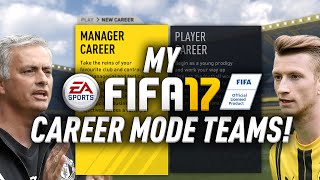 MY FIFA 17 CAREER MODE TEAMS [upl. by Leirad]