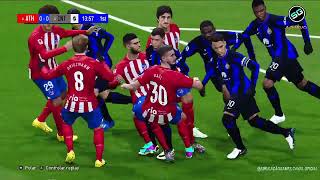 PES 2021 SIMULAÇÃO GAMEPLAY BASTANTE REALISTA ATLMADRID X INTER MILAO VIVO  PES 2021 amp PLACAR [upl. by Donnie]