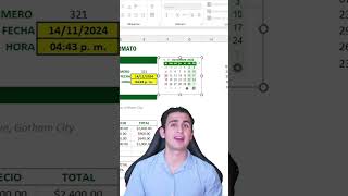 Como agregar un calendario incorporado en mis hoja de excel 😎 [upl. by Amerak378]