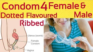 Types of condoms Female condom Femidom DottedRibbedwhat is Flavoured CondomsForget the condom [upl. by Dermott]