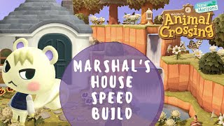 How to Decorate Villager Houses — Marshal Speed Build  Animal Crossing New Horizons [upl. by Minardi]