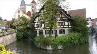 Old Town Medieval area of Esslingen am Neckar Germany [upl. by Kila572]