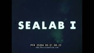 US NAVY SEALAB I UNDERWATER HABITAT SATURATION DIVING 1964 DOCUMENTARY FILM 25304 [upl. by Novyar]