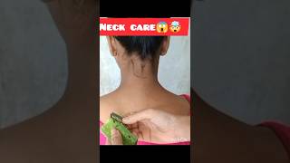 💯✅Neck care skin whitening😱👀 neck skincare whitening tomato skincare [upl. by Nifled420]