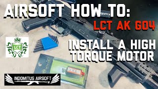 Installing High Torque Motor V3 Gearbox  Airsoft How To  LCT AK G04 [upl. by Icaj]