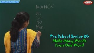 Many Words From One Word  Make Words For Kids  Pre School Kindergarten [upl. by Halik314]