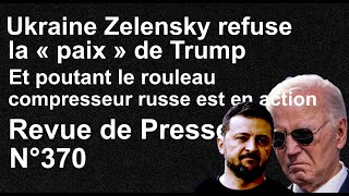 Ukraine Le rouleau compresseur russe en action et pourtant Zelensky ne veut pas de la Paix de Trump [upl. by Garlan349]