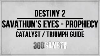 Destiny 2 Savathun’s Eyes Prophecy Dungeon  Ruinous Effigy Catalyst  HiveGod Optometrist Triumph [upl. by Sager]