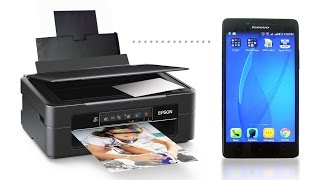 How to Print Directly from Mobile Device  Epson Xp 235 Wireless Printer [upl. by Telracs192]