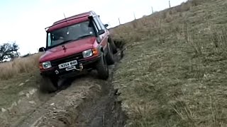 Green Laning in Wales in 4x4 Land Rovers V Gulley Whitestones Pheasant Steps [upl. by Ikoek]