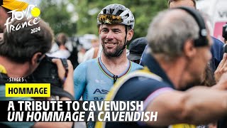 A tribute to Cavendish  Stage 5  Tour de France 2024 [upl. by Kalmick]