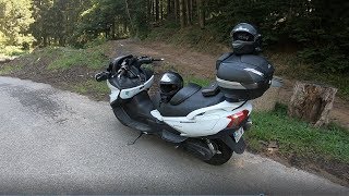 Burgman 650 De Lyon au Lac des Sapins [upl. by Arihppas]