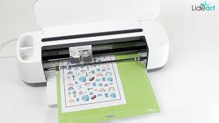 Cómo hacer stickers personalizados  Cortar e imprimir con Cricut Maker  Print and cut [upl. by Fransis721]