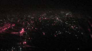 KLM Boeing B747400 Rainy landing Taipeh by night Cockpit view [upl. by Parsifal483]