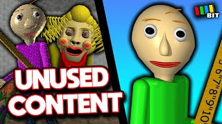 Baldis Basics Classic Remastered Unused Content  LOST BITS TetraBitGaming [upl. by Ahsieyt]