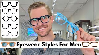 Selecting Glasses For Men  Choosing Shape Color and Style [upl. by Aeiram640]