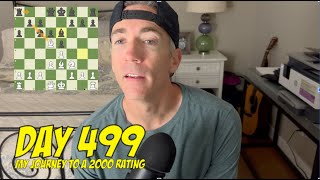 Day 499 Playing chess every day until I reach a 2000 rating [upl. by Artinad559]