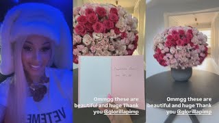 Cardi B Says Her And GloRilla Are Cousins After Receiving Flowers From Her [upl. by Ylek]