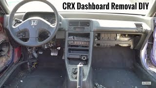 How to Remove Dashboard  8891 Honda CRX amp Civic [upl. by Pen]