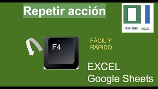 Repetir una acción en Excel o en Google Sheets Hojas de cálculo [upl. by Atoked490]