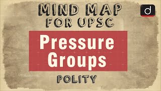 MindMaps for UPSC  Pressure Groups Polity [upl. by Ahsineb170]