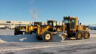 Graders plowing snow 2 [upl. by Thunell]