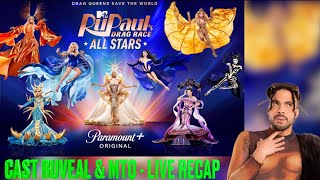 RuPaul’s Drag Race All Stars 9 Cast Ruveal amp MTQ  Live Recap [upl. by Rehnberg]