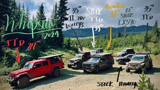 🇨🇦Whipsaw Trail BC  offroad clips ONLY amp recovery  stock Touareg amp LX570  JTs amp Frontier [upl. by Afatsom257]